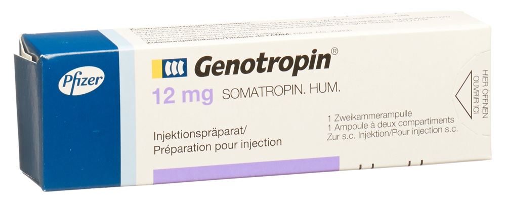 GENOTROPIN subst sèche 12 mg avec solvant amp 1 pce, image principale