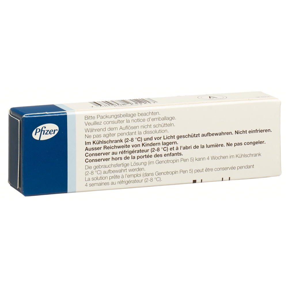 GENOTROPIN subst sèche 5 mg avec solvant amp 1 pce, image 2 sur 2