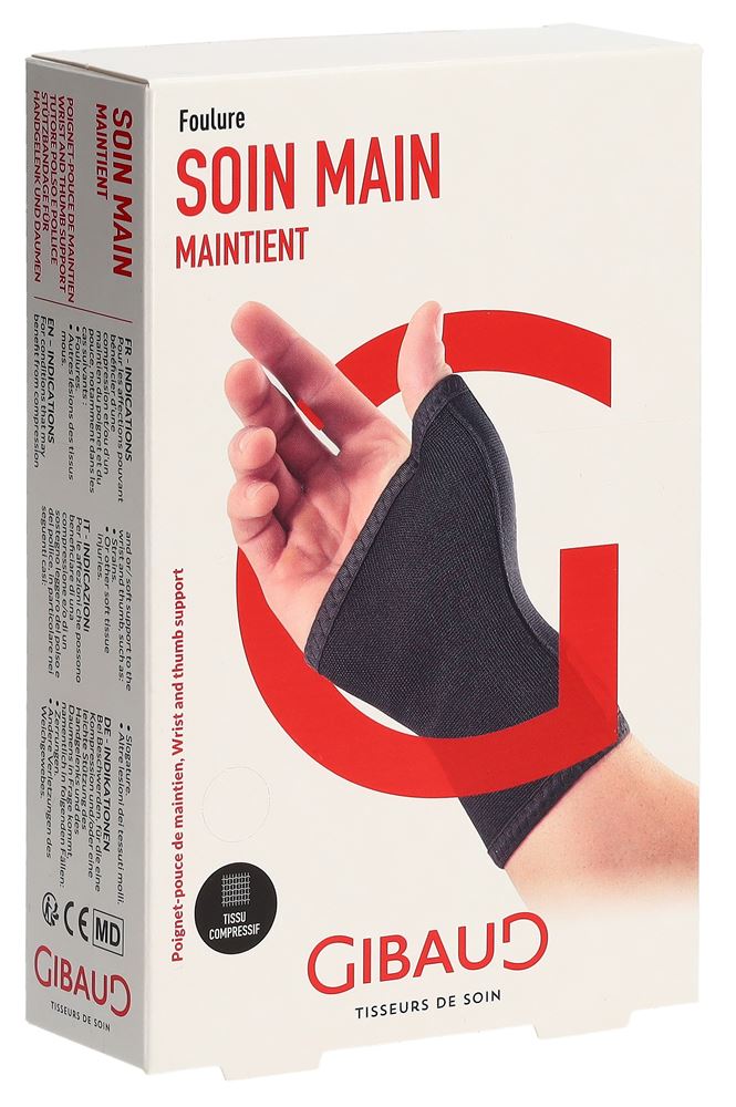 Gibaud poignet pouce maintien
