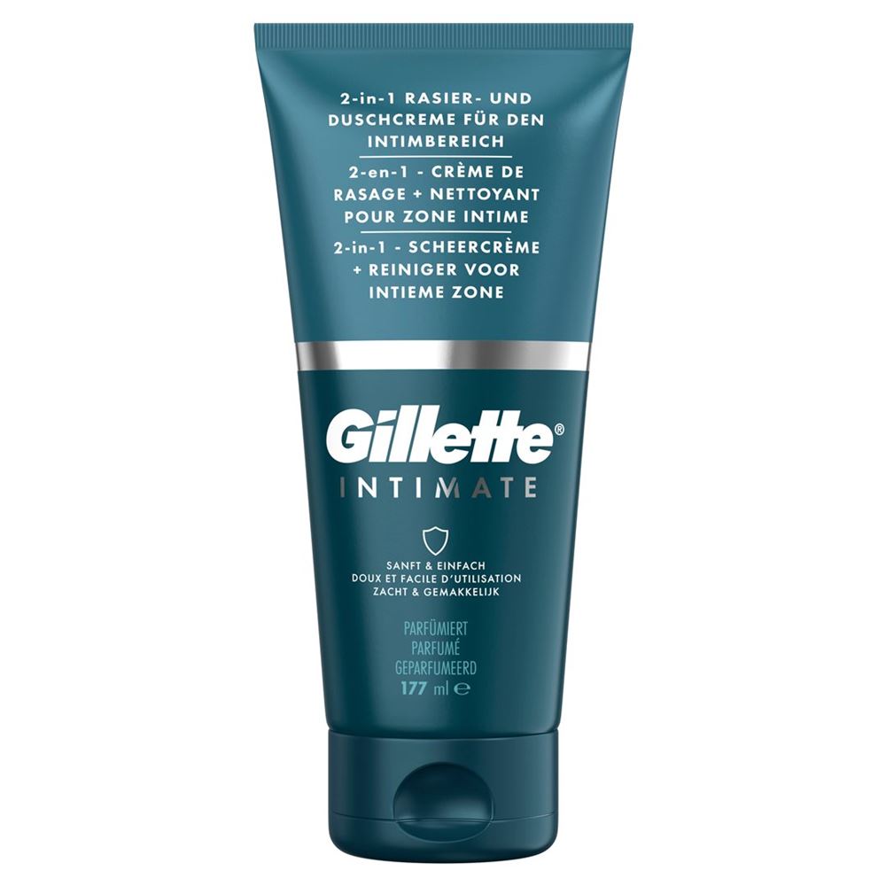 Gillette Intimate 2en1 crème de rasage pour les zones intimes, image principale