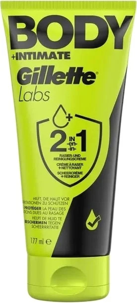 Gillette Labs Body + Intimate crème de rasage et nettoyant