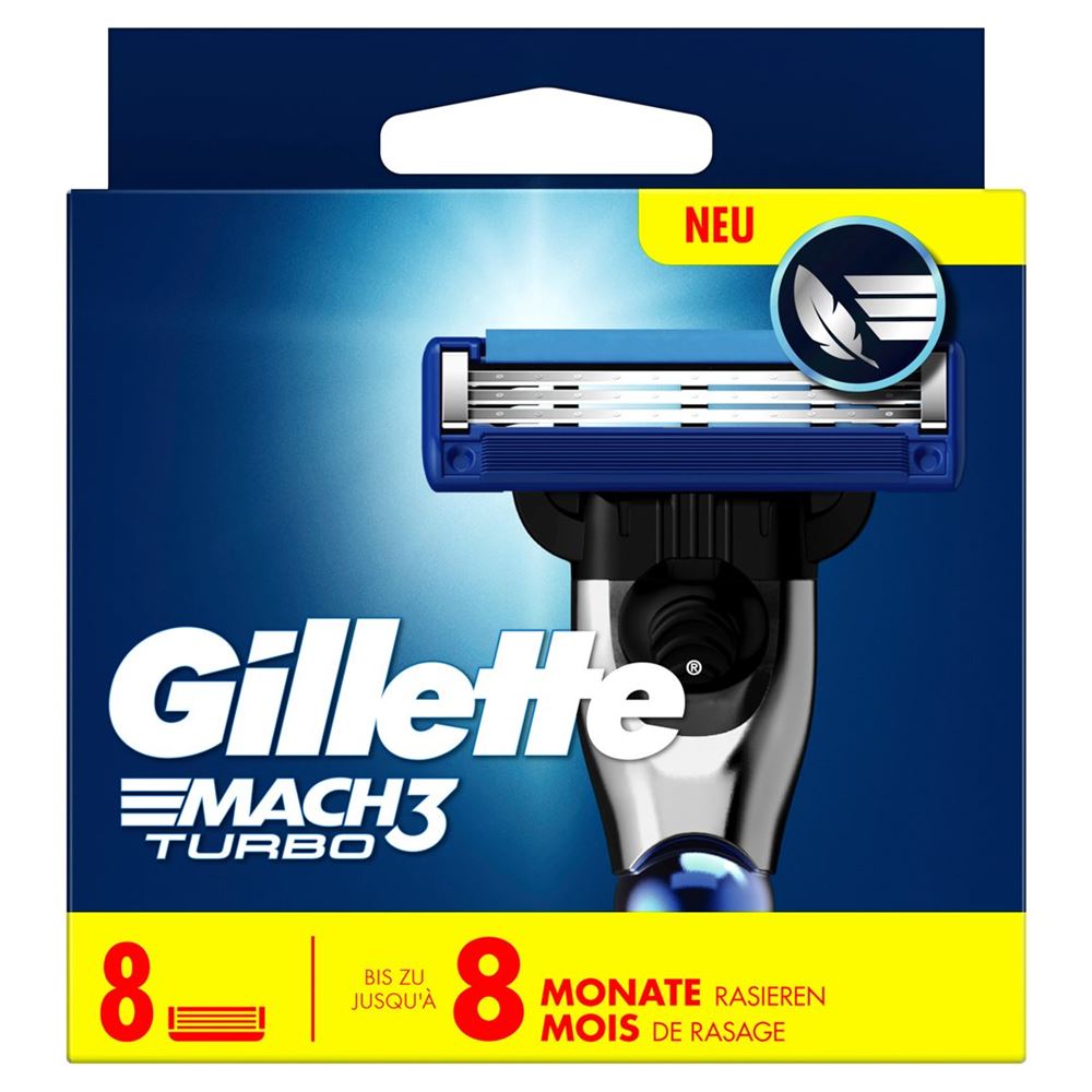 Gillette Mach3 Systemklingen Turbo 3D