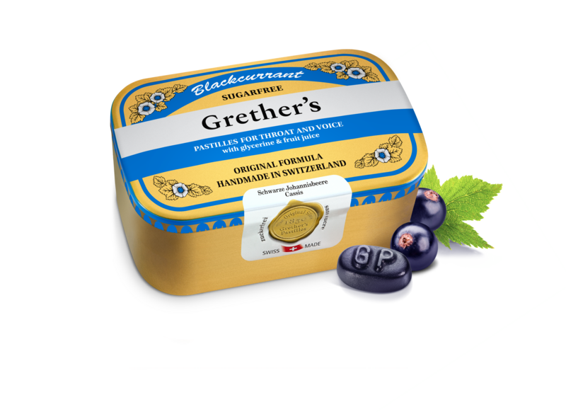 GRETHERS Blackcurrant Pastillen