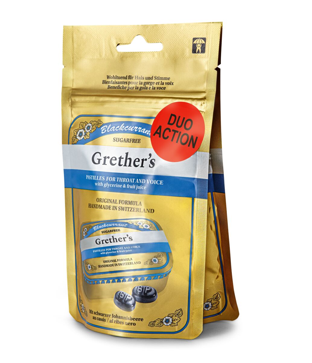 GRETHERS Blackcurrant Pastillen