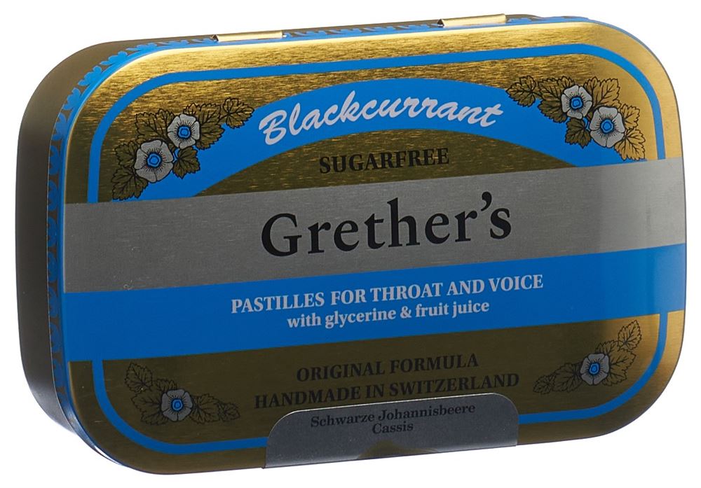 GRETHERS Blackcurrant pastilles