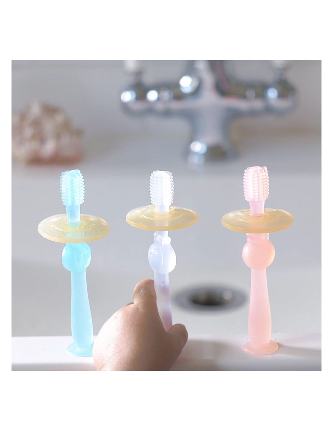 Haakaa brosse à dents 360° pour bébé, image 2 sur 3