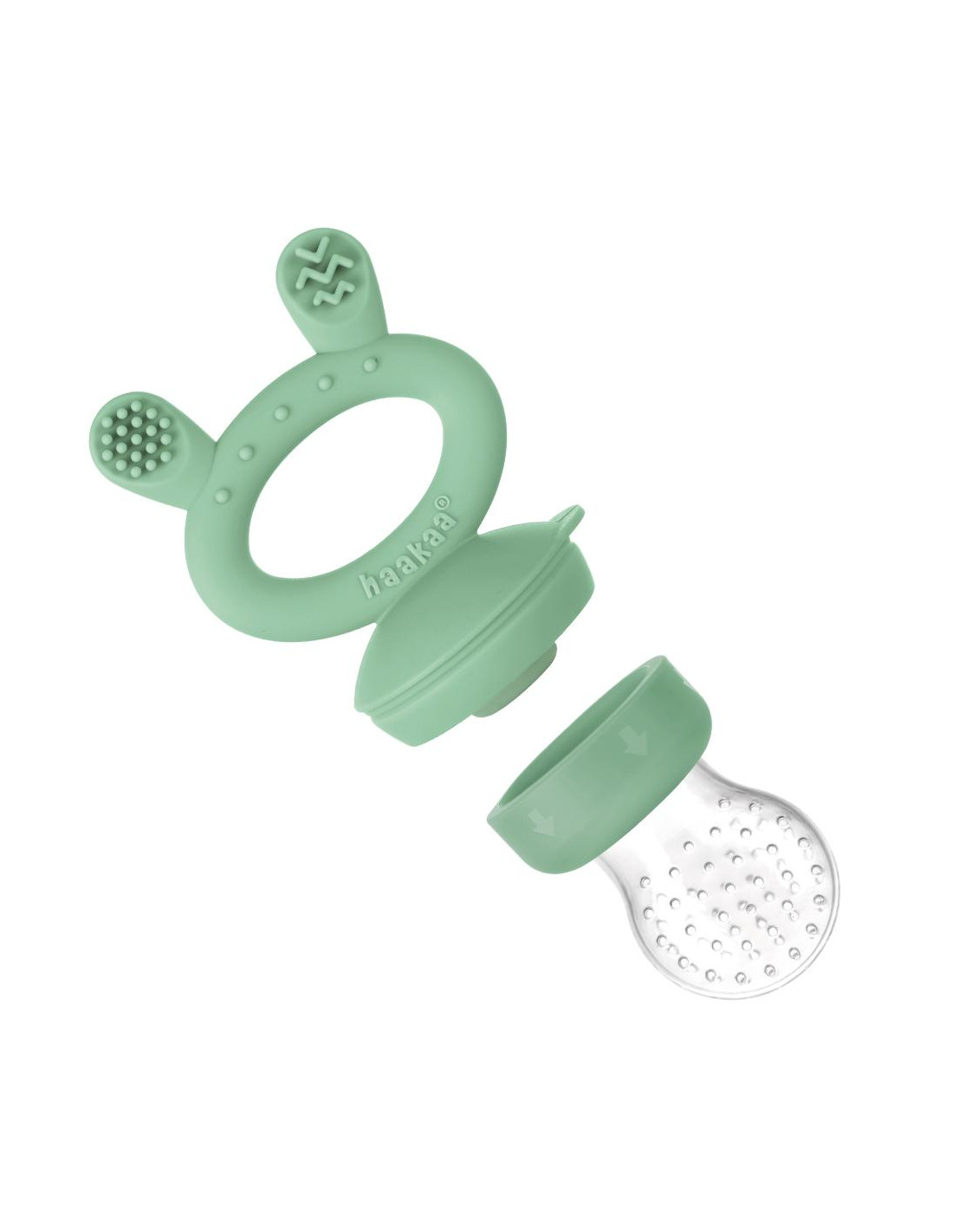 Haakaa set Freeze-N-Feed sucette à fruits et moule à glaçons, image 2 sur 5