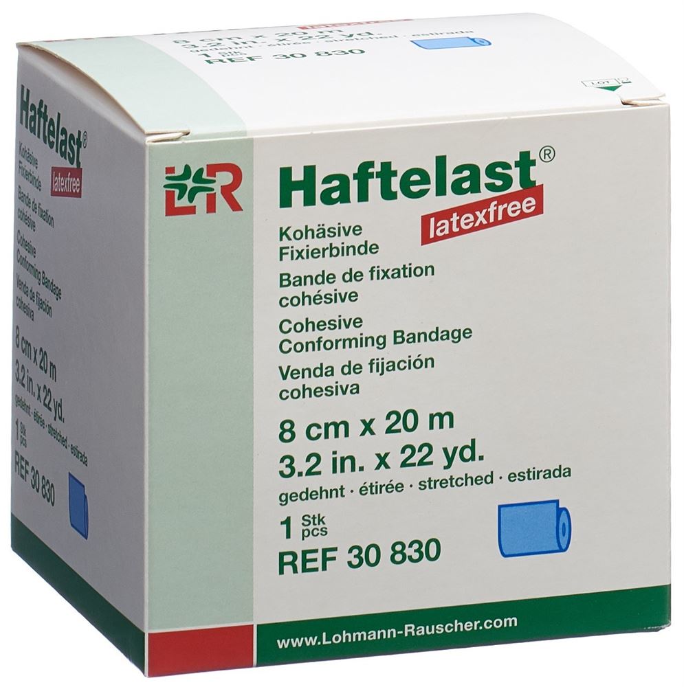 Haftelast sans latex bande de fixation cohésive