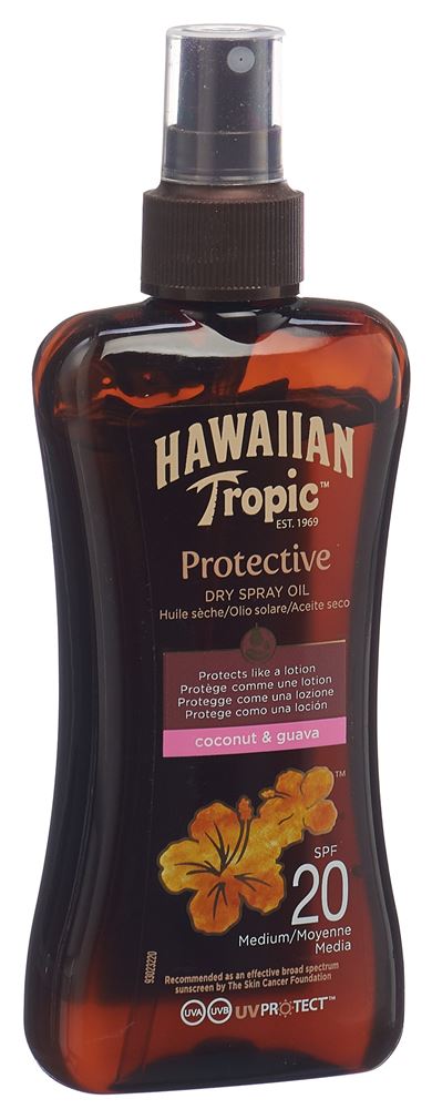 HAWAIIAN TROPIC hulie solaire dry spray, image principale