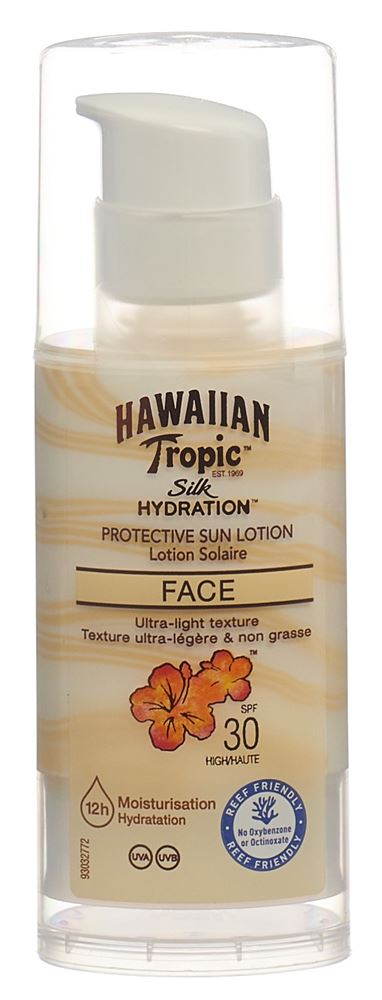 HAWAIIAN TROPIC lotion solaire silk hydration visage, image principale