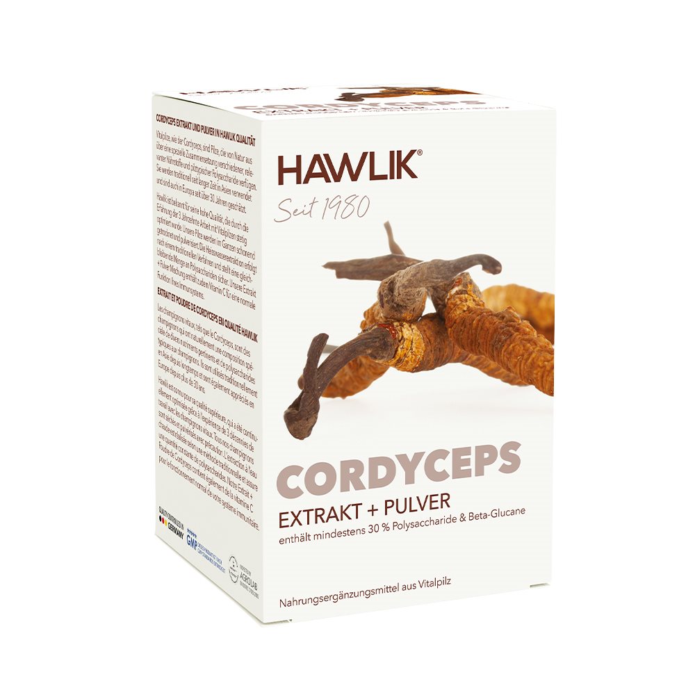 HAWLIK Cordyceps Extrakt + Pulver