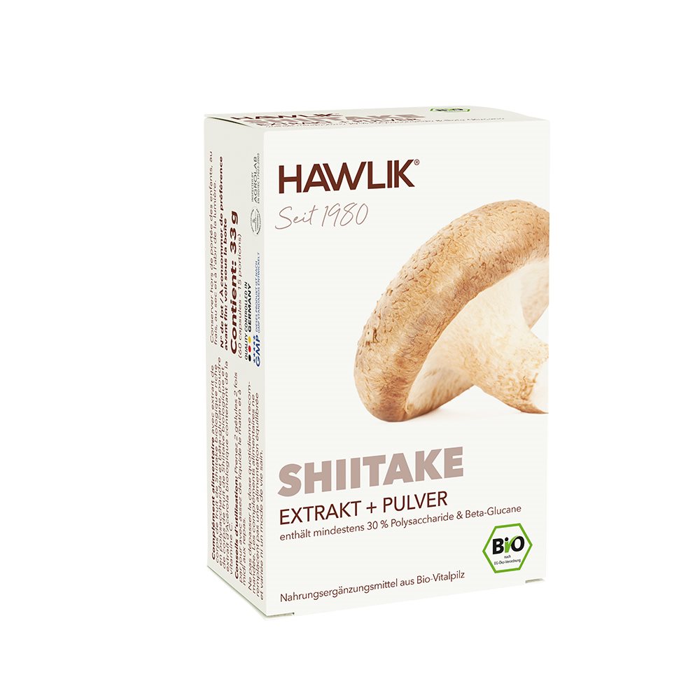HAWLIK Shiitake Extrakt + Pulver