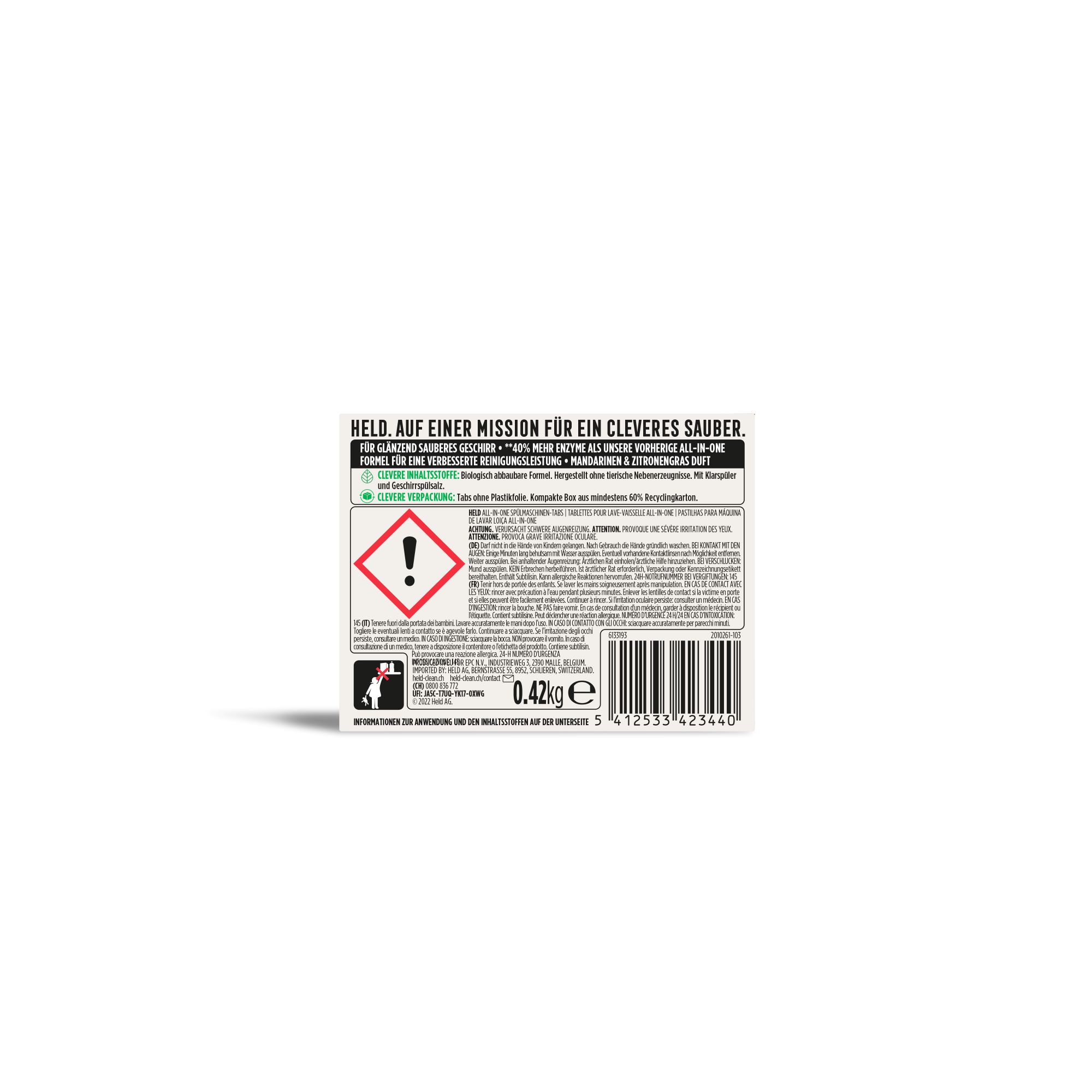 HELD tabs pour lave-vaisselle all in one, image 2 sur 2