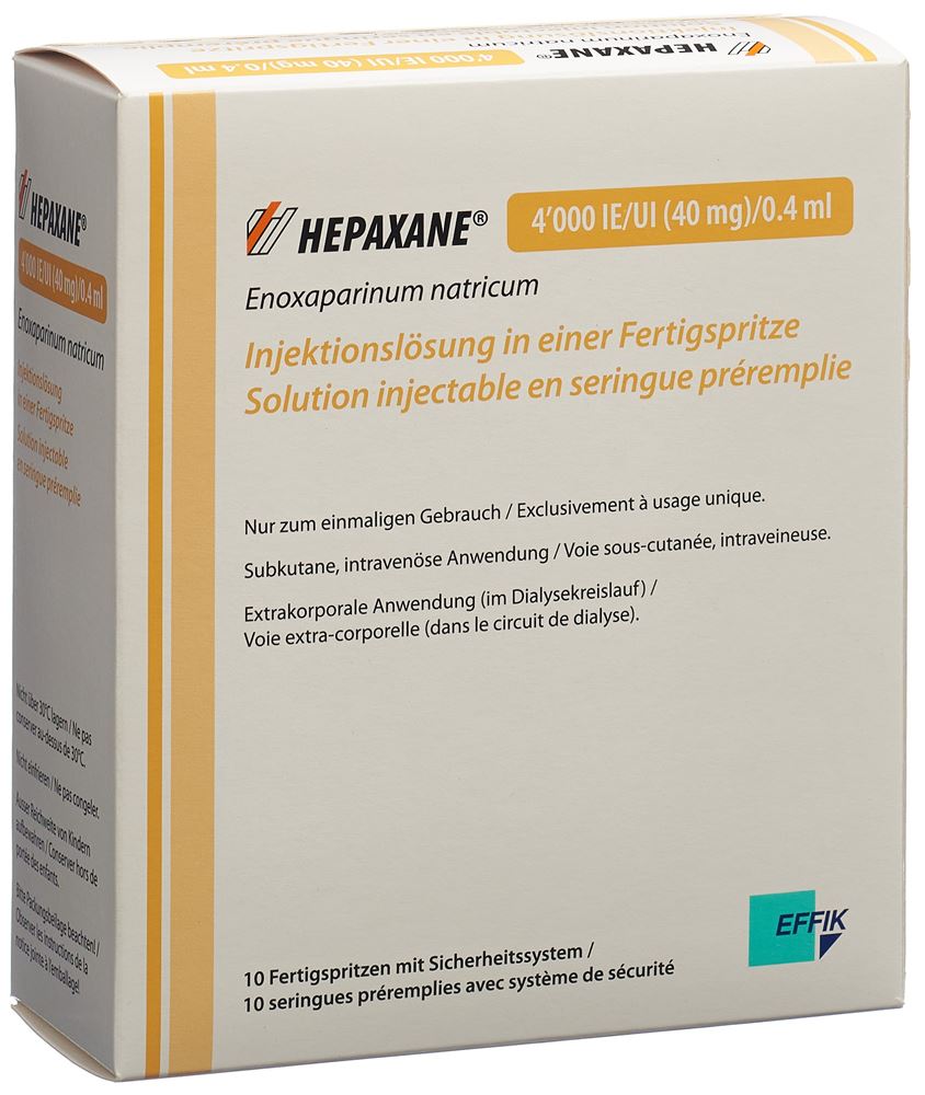 Hepaxane sol inj 40 mg/0.4ml ser pré 10 pce, image principale