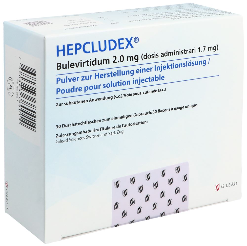 HEPCLUDEX Trockensub 2 mg Durchstf 30 Stk, Hauptbild