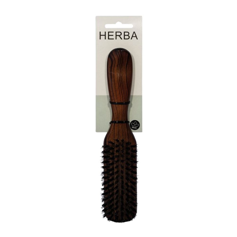 HERBA brosse à cheveux huilé poils de sanglier et nylon