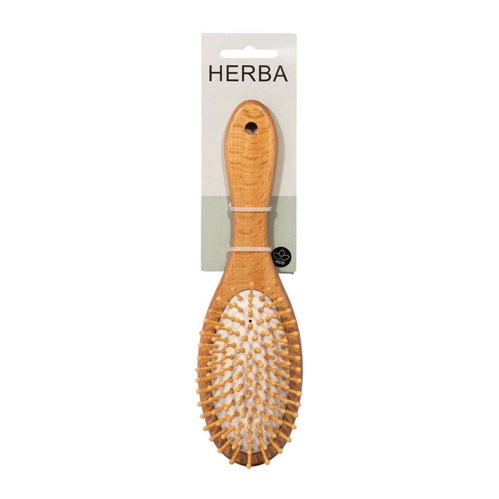 HERBA brosse à cheveux poils de bois