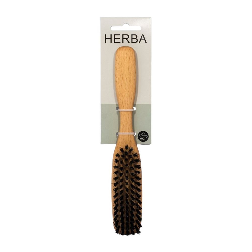 HERBA Haarbürste Wildschweinborsten