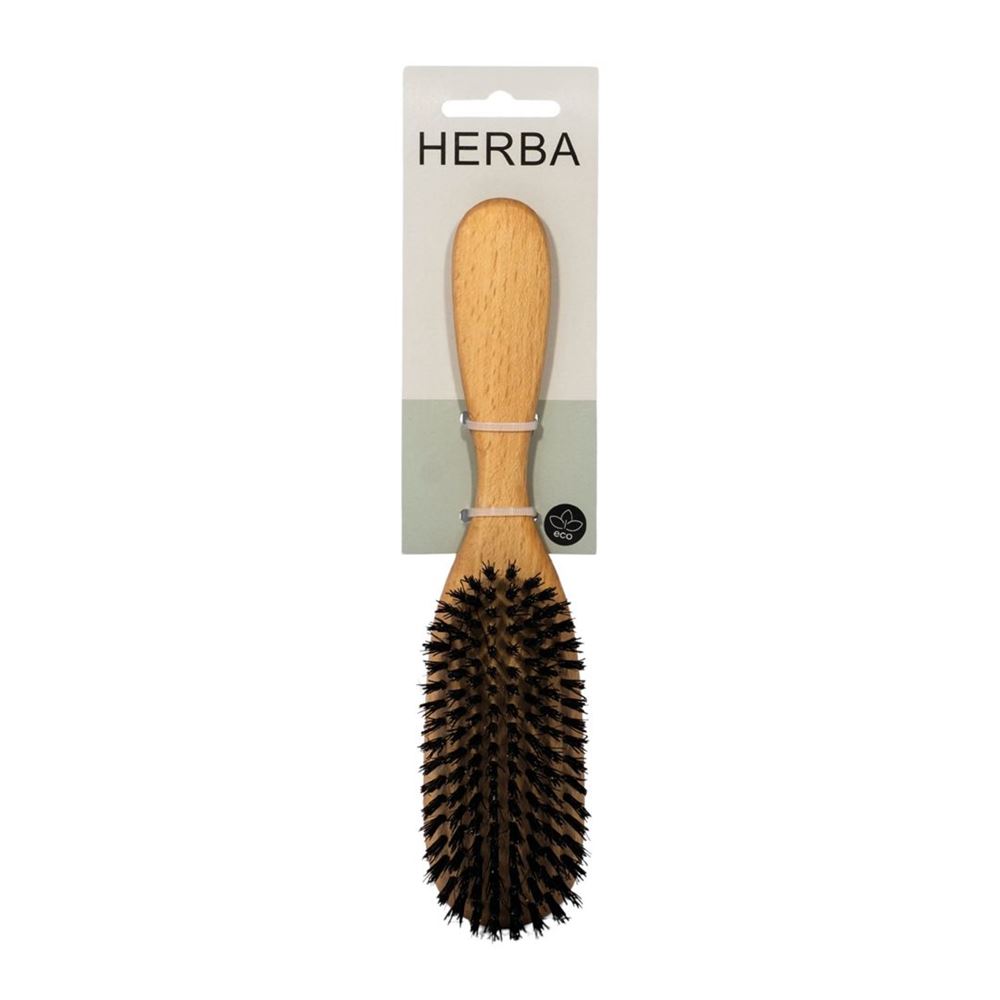 HERBA Haarbürste Wildschweinborsten