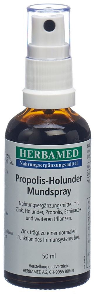 HERBAMED Propolis-Holunder Mundspray