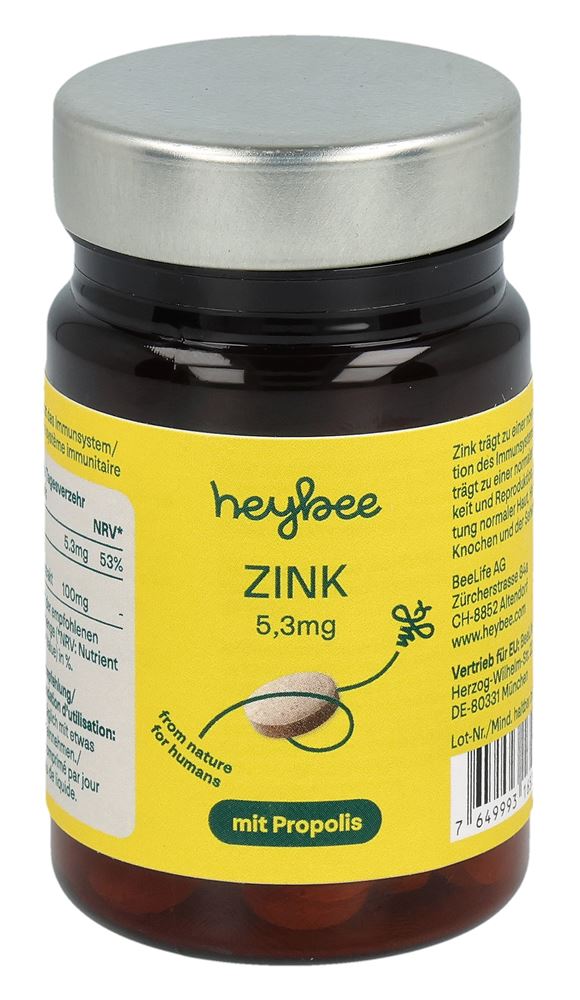 HEYBEE Zink 5.3mg + Propolis