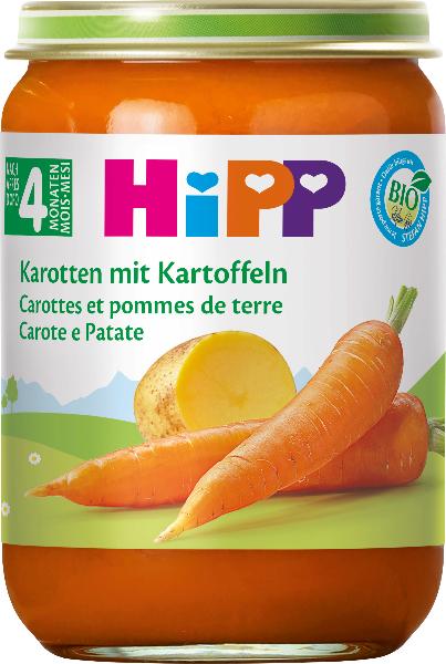 Hipp Bio Früh Karotten mit Kartoffeln