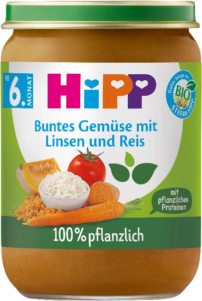 Hipp Gemüse mit Linsen und Reis