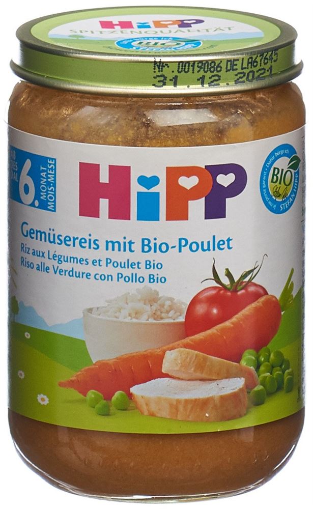 Hipp Gemüsereis mit Bio-Poulet