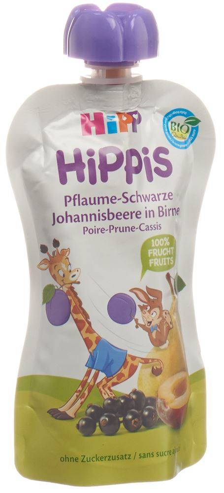 Hipp Pflaume-Johannisbeere in Birne