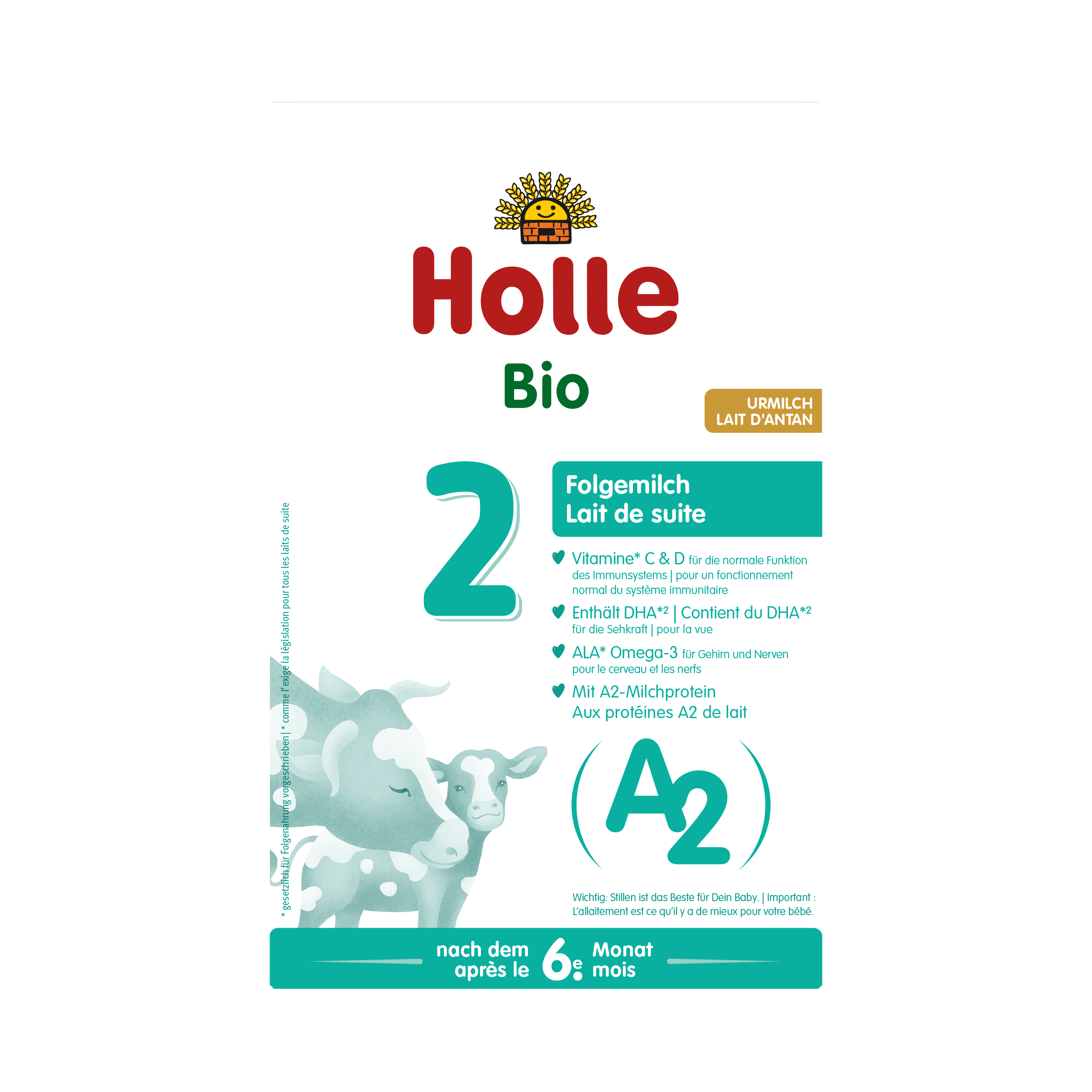 HOLLE A2 Bio-Folgemilch 2, Hauptbild