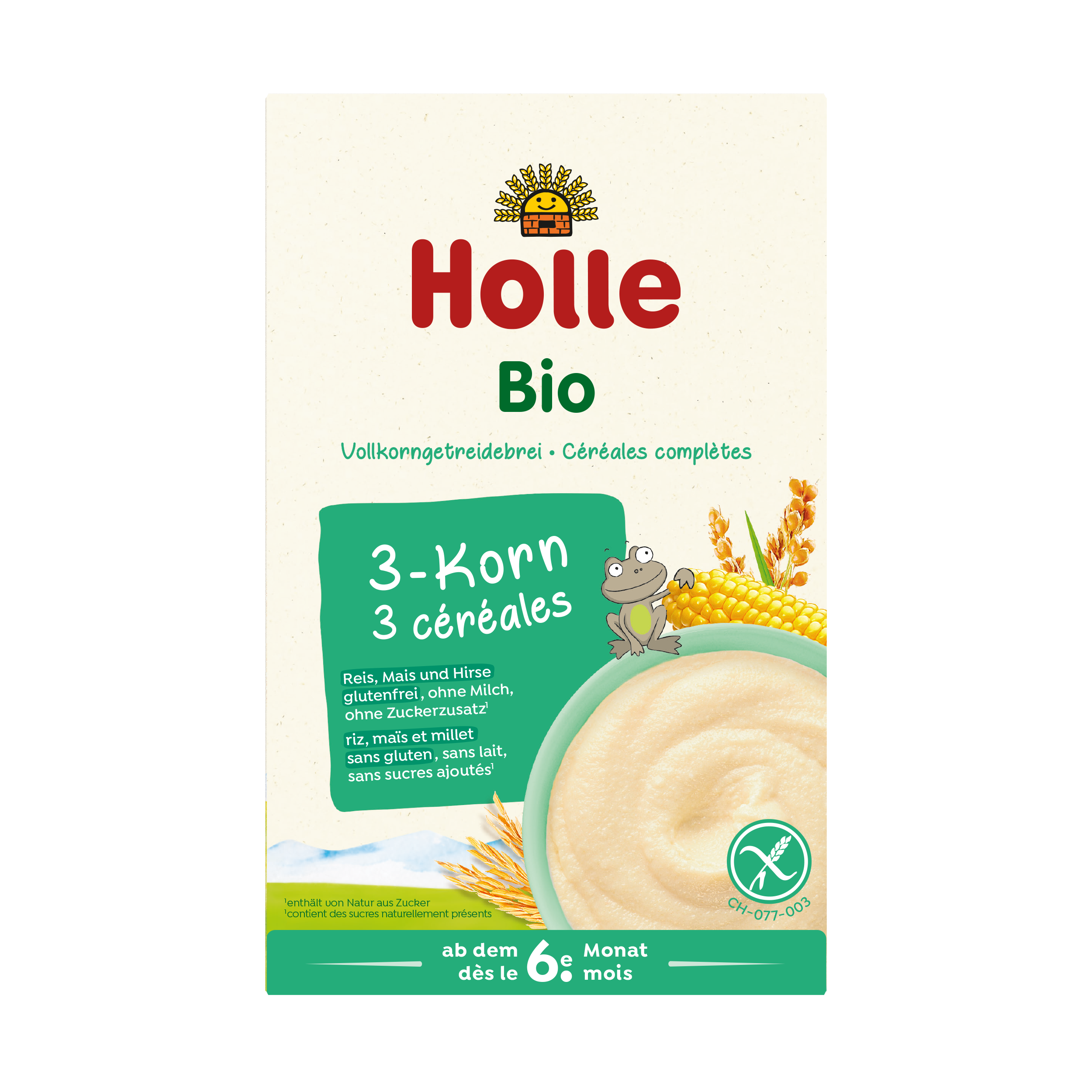 HOLLE Babybrei 3-Korn, Hauptbild