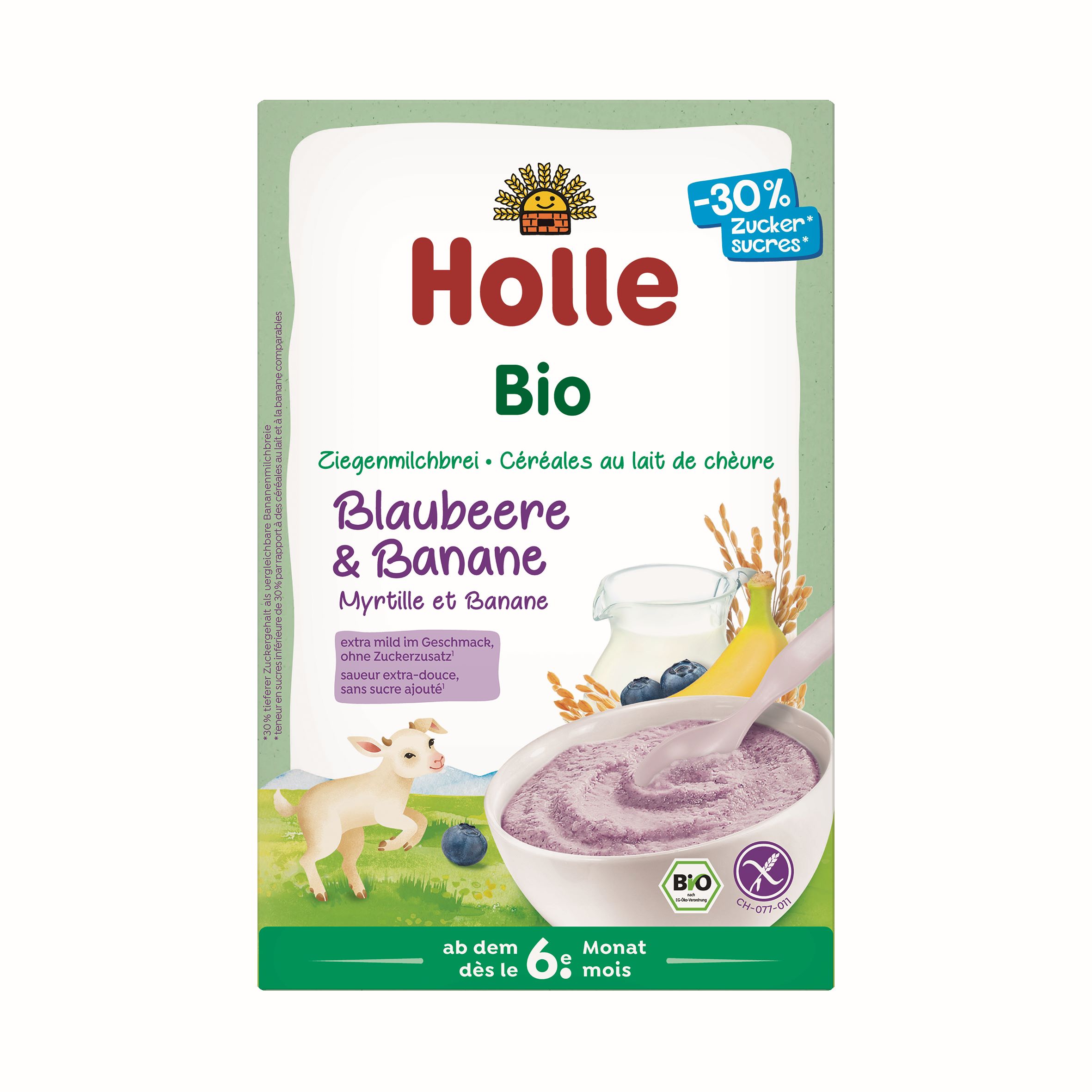 HOLLE céréales au lait de chèvre