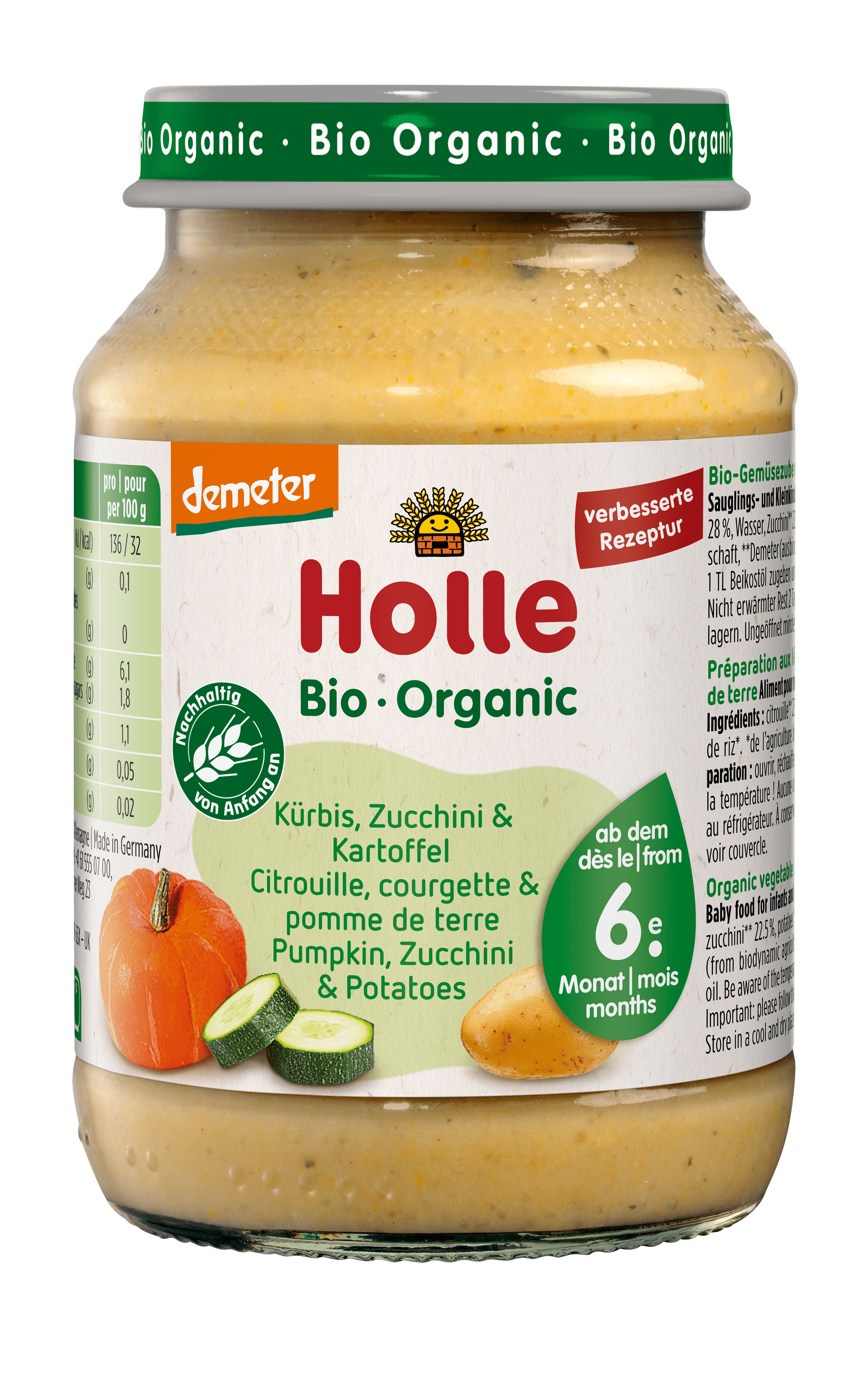 HOLLE Kürbis Zucchini & Kartoffel, Hauptbild