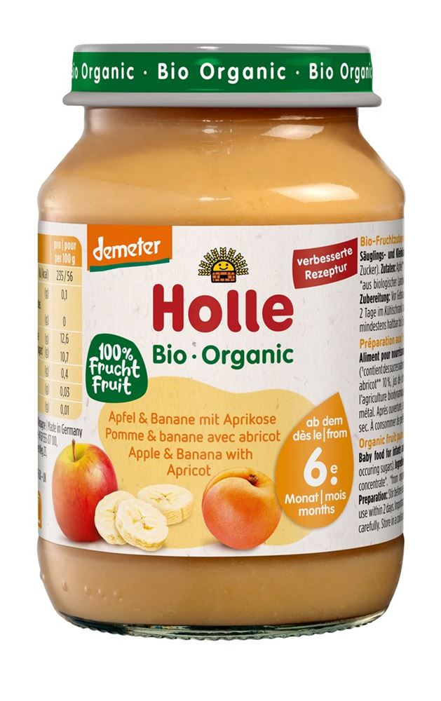 HOLLE pomme banane et abricot