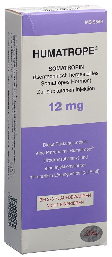 HUMATROPE subst sèche 12 mg cum solvens amp 1 pce, image principale