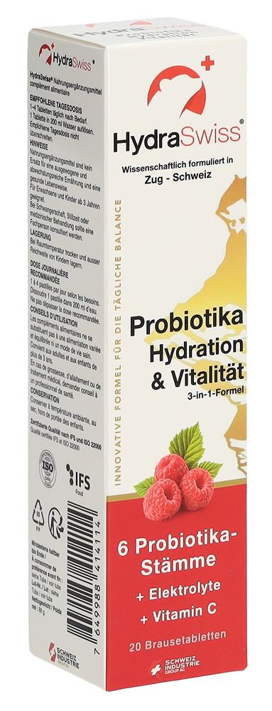 HYDRASWISS probiotiques hydratation & vitalité