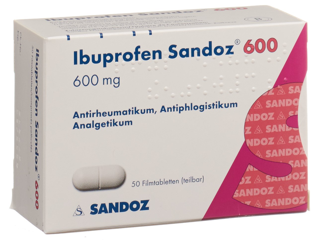 IBUPROFENE Sandoz 600 mg, Hauptbild