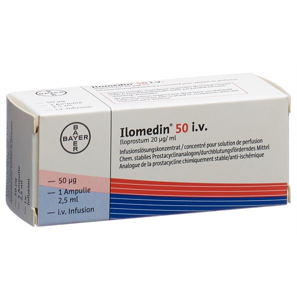 ILOMEDIN conc perf 50 mcg/2.5ml i.v. amp 2.5 ml, image principale