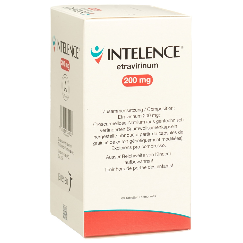 INTELENCE Tabl 200 mg Ds 60 Stk, Hauptbild