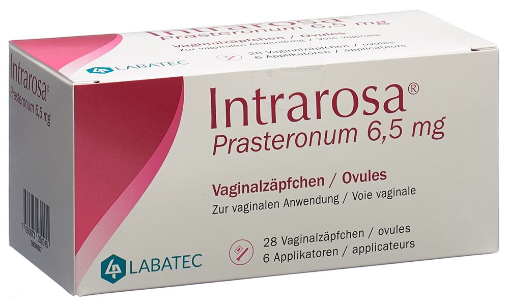 INTRAROSA Vag Supp 6.5 mg mit Applikatoren Blist 28 Stk, Hauptbild