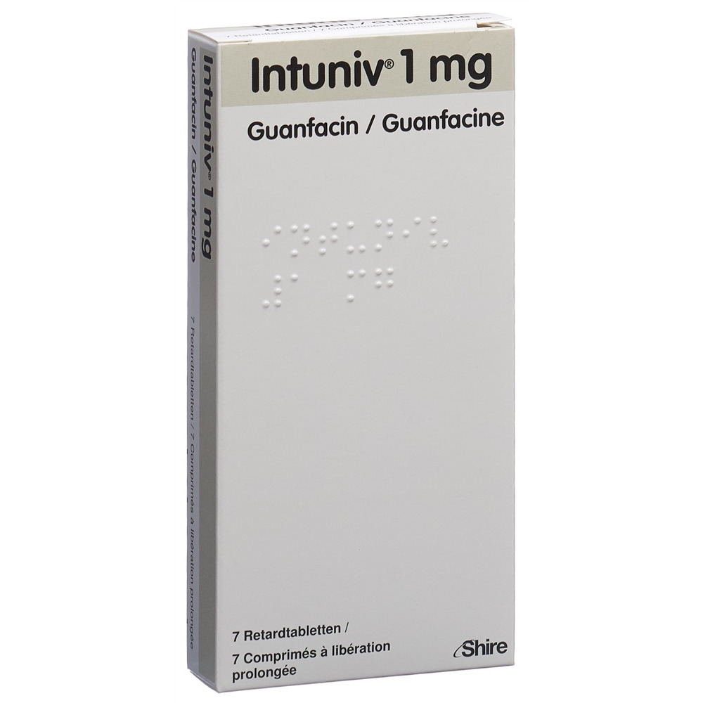 INTUNIV Ret Tabl 1 mg Blist 7 Stk, Hauptbild INTUNIV Ret Tabl 1 mg Blist 7 Stk, Hauptbild