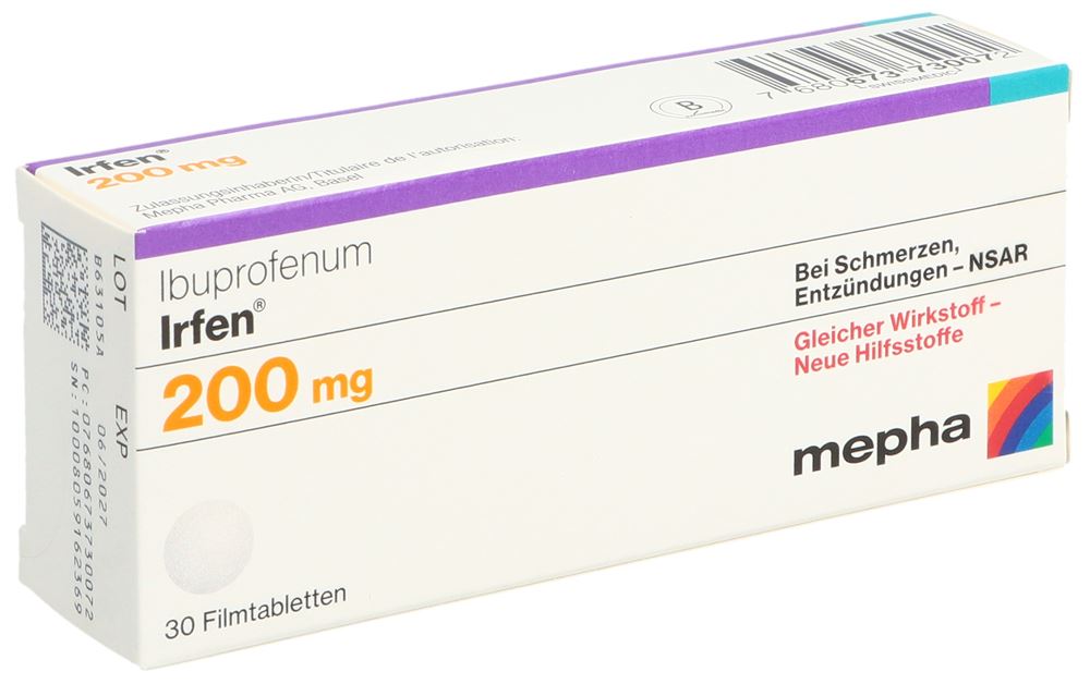 IRFEN cpr pell 200 mg blist 30 pce, image principale