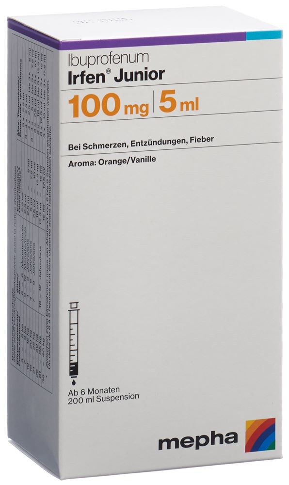 IRFEN Junior 100 mg/5ml, Hauptbild
