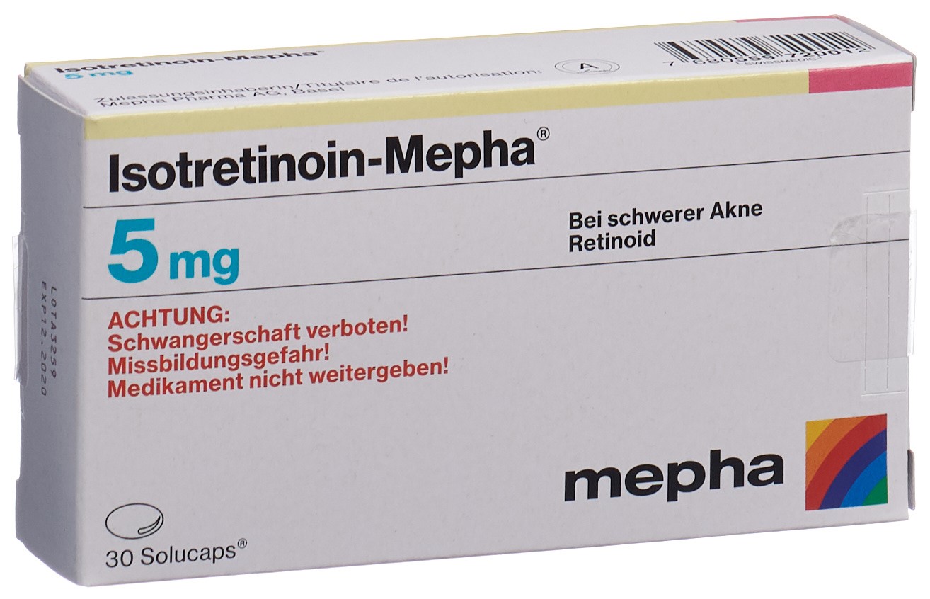 ISOTRETINOINE Mepha 5 mg