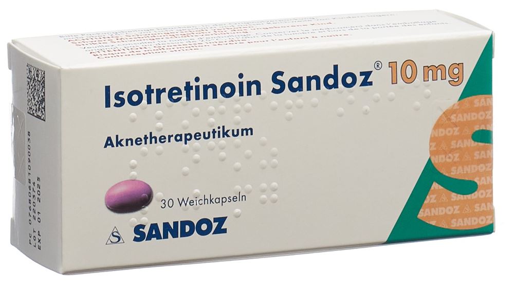 ISOTRETINOINE Sandoz 10 mg, image principale