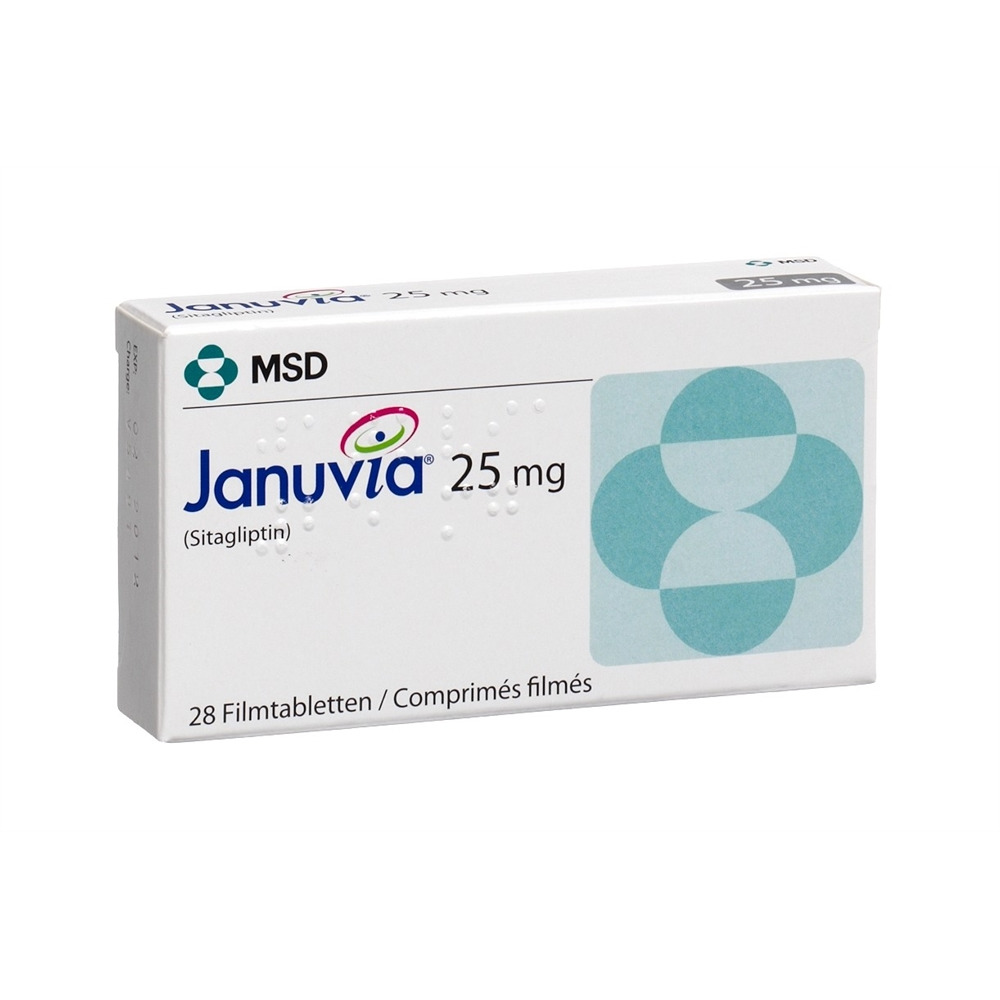 JANUVIA cpr pell 25 mg blist 28 pce, image principale