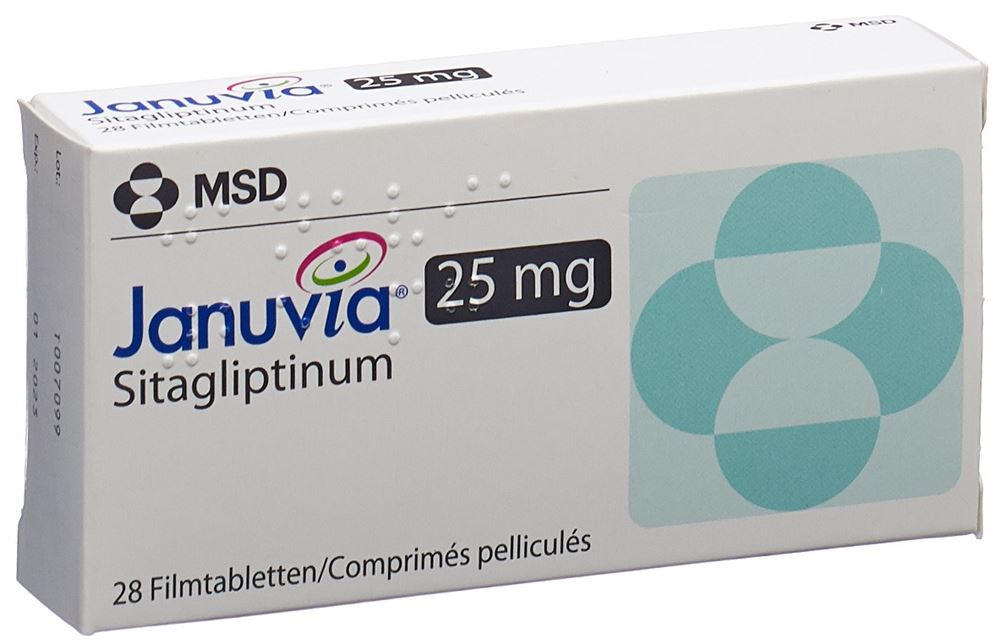 JANUVIA Filmtabl 25 mg Blist 28 Stk, Hauptbild