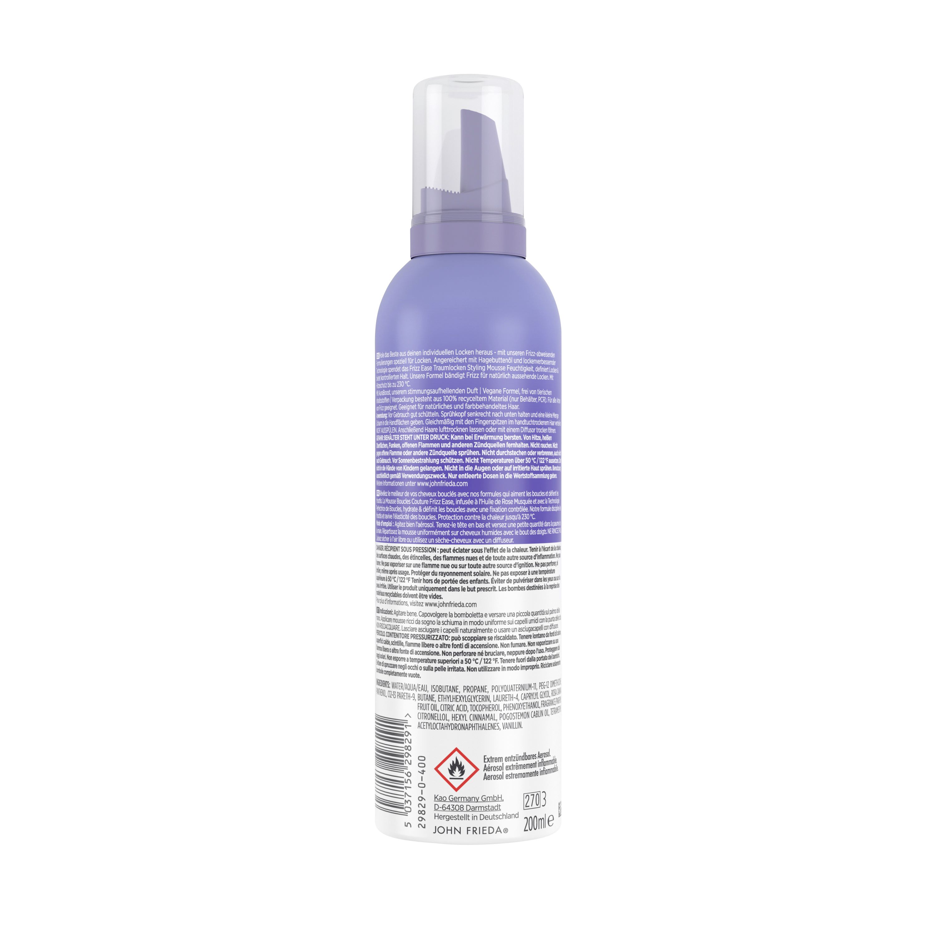 JOHN FRIEDA Ease mousse coiffante boucles couture, image 2 sur 2