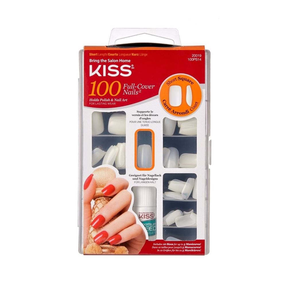 Kiss Plain nails full cover and tips