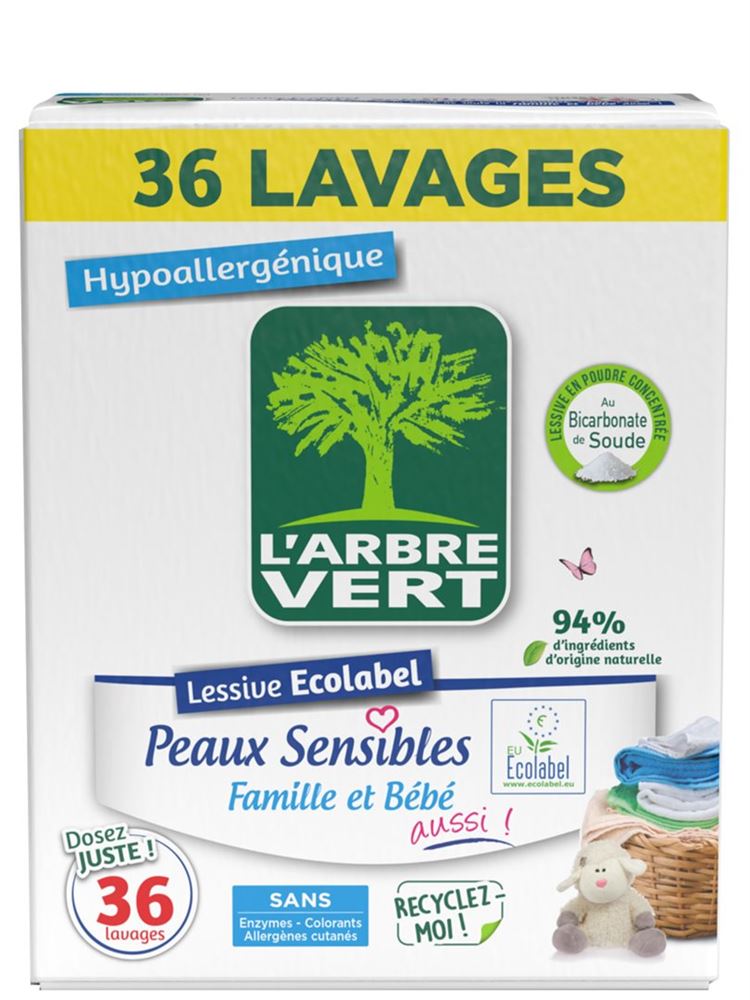 L'ARBRE VERT lessive poudre écologique